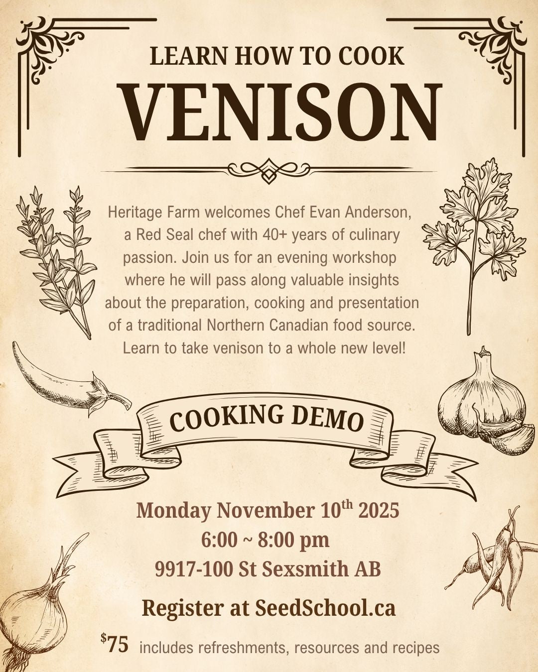 Venison Cooking Class with Evan