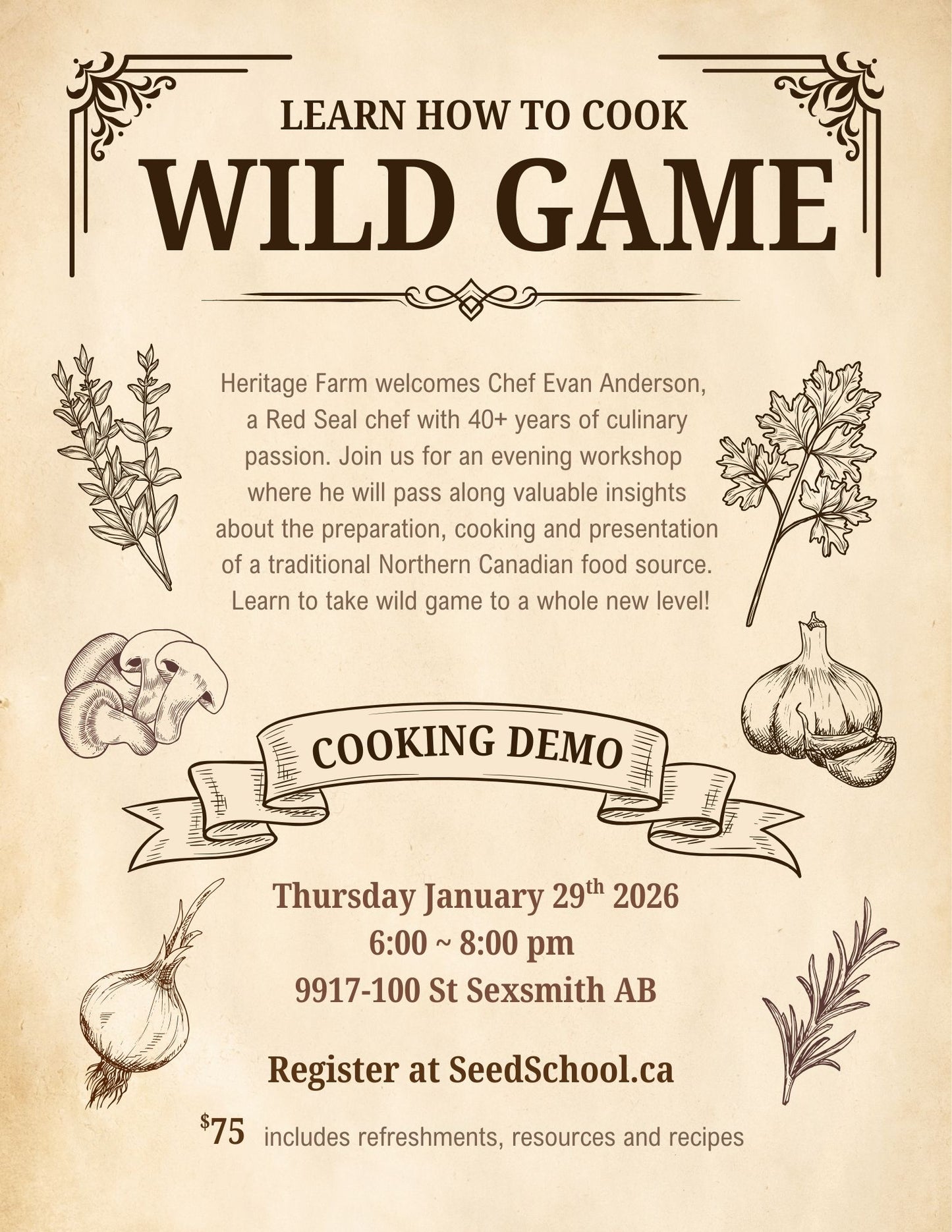 Wild Game Cooking Class