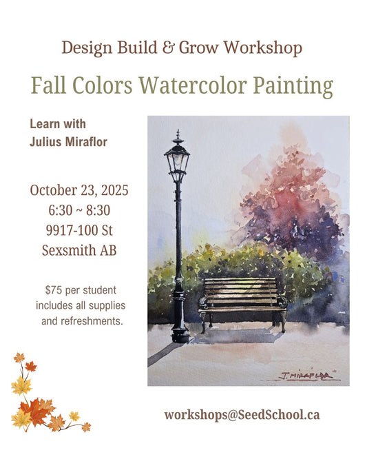 Fall Colors Watercolor Workshop with Julius