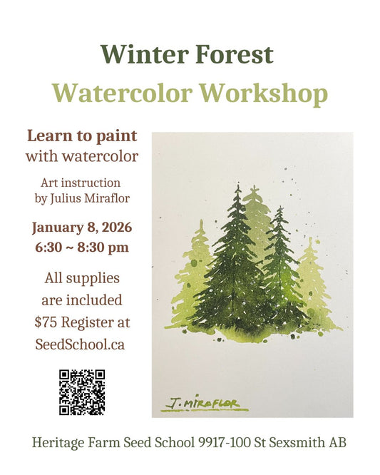 Winter Forest Watercolor Workshop